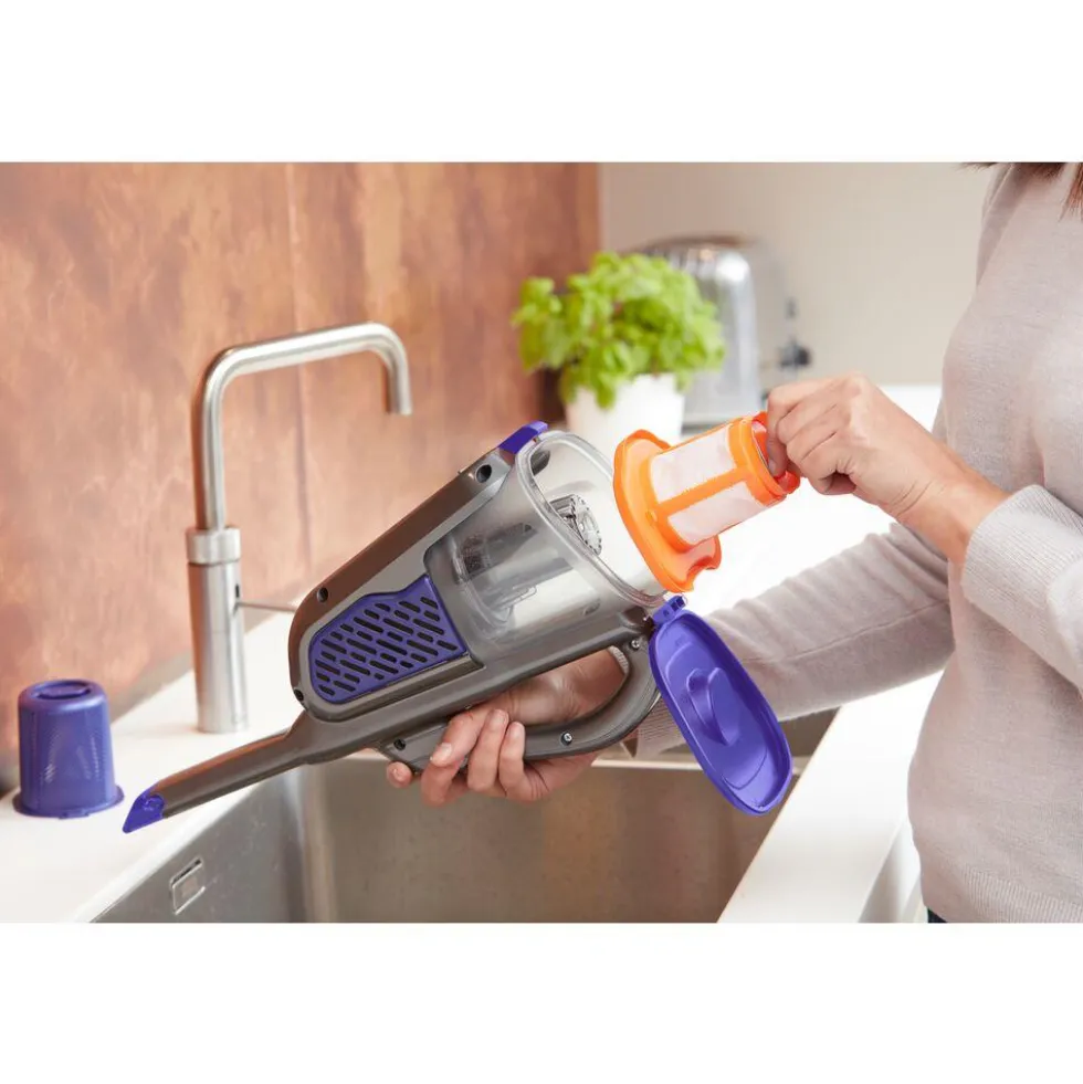 Black & Decker Aspirabriciole 18V C/Turbospazzola Batt.litio 2Mah