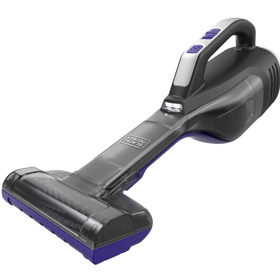 Black & Decker Aspiratutto Con Luce 12V-2Ah Pet System C/Acc.
