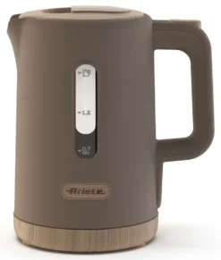 Bollitore elettrico ARIETE 2846 TORTORA con effetto legno e 1.7L