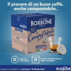 Borbone Capsule Compostabili A Modo Mio 50Pz Arabica