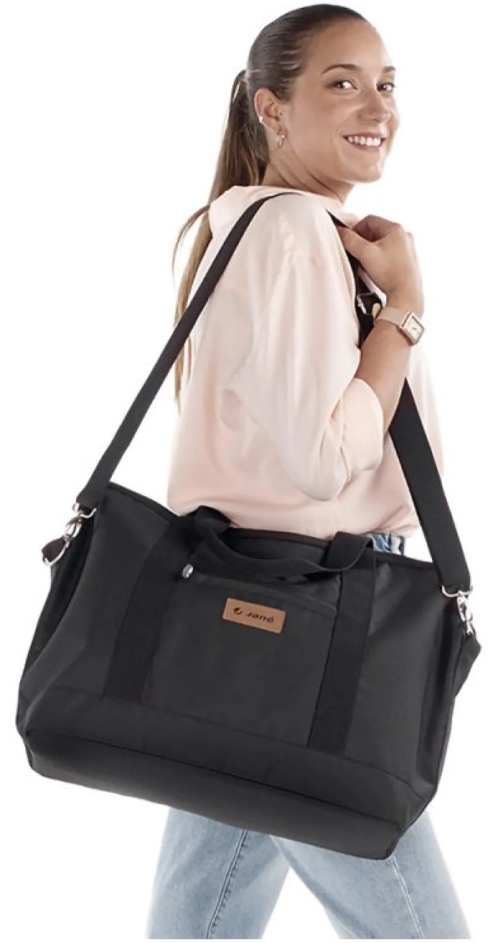 Borsa nursery Janè 80293 T52 WEEKEND Black