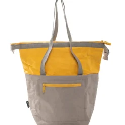 Borsa termica con manici, tasca anteriore e zip, esterno in kraft paper e interno in PEVA/EVA 24 x 15 x h 40 cm - 12 l - Subway