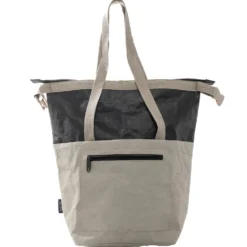 Borsa termica con manici, tasca anteriore e zip, esterno in kraft paper e interno in PEVA/EVA 24 x 15 x h 40 cm - 12 l - Subway