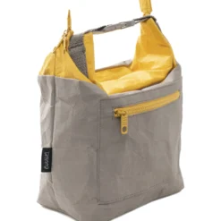 Borsa termica - lunch bag con tasca anteriore e zip, esterno in kraft paper e interno in PEVA/EVA 24 x 12 x h 34 cm - 6 l - Subway