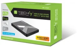 Box esterno hard disk Techly I CASE USB3 SL25TY Usb 3.0 Enclosure