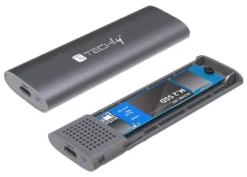 Box esterno hard disk Techly I CASE USB31C NVME2 USB 3.2 NVMe Grey