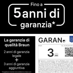 Braun Epilatore Luce Pulsata 400.000 Imp + Accessori