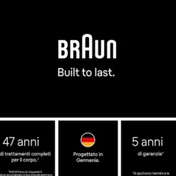 Braun Epilatore Luce Pulsata 400.000 Imp + Accessori