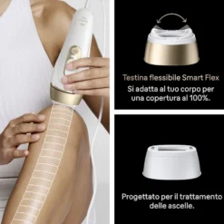 Braun Epilatore Luce Pulsata 400.000 Imp + Accessori