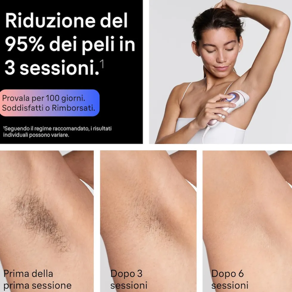 Braun Epilatore Luce Pulsata 3Modalita'' + Accessori
