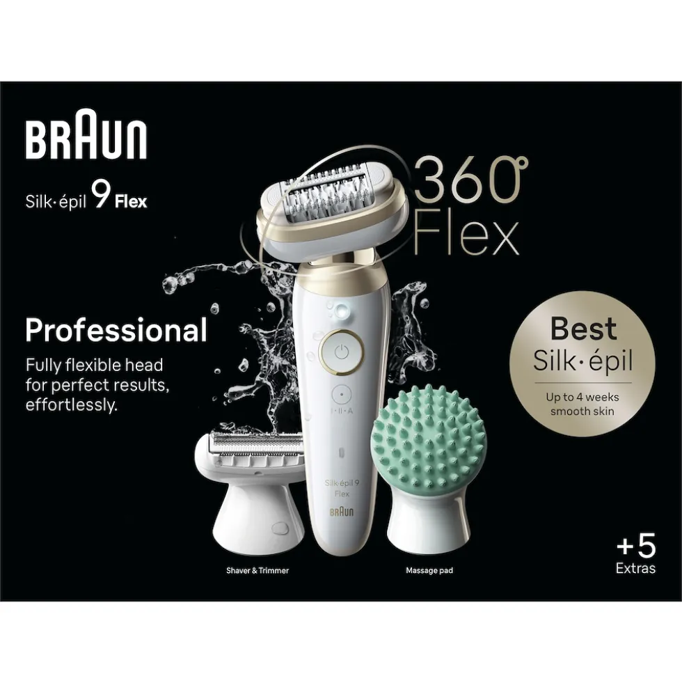 Braun Epilatore Ricaricabile Testina Flessibile