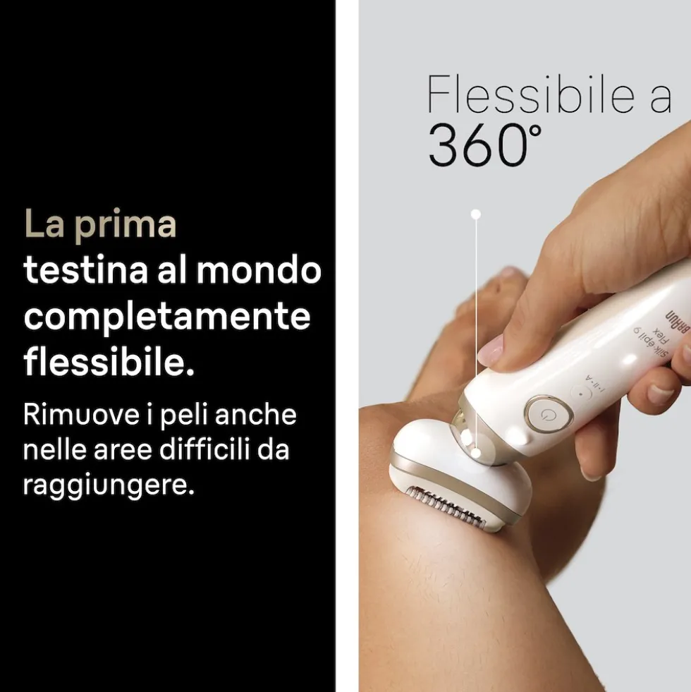 Braun Epilatore Ricaricabile Testina Flessibile