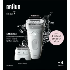 Braun Epilatore Ric 40Pinz 5Acc Wet&Dry Luce Smart
