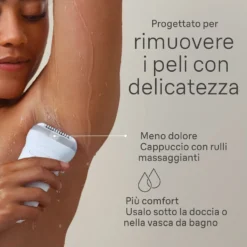 Braun Epilatore Ric 40Pinz 5Acc Wet&Dry Luce Smart