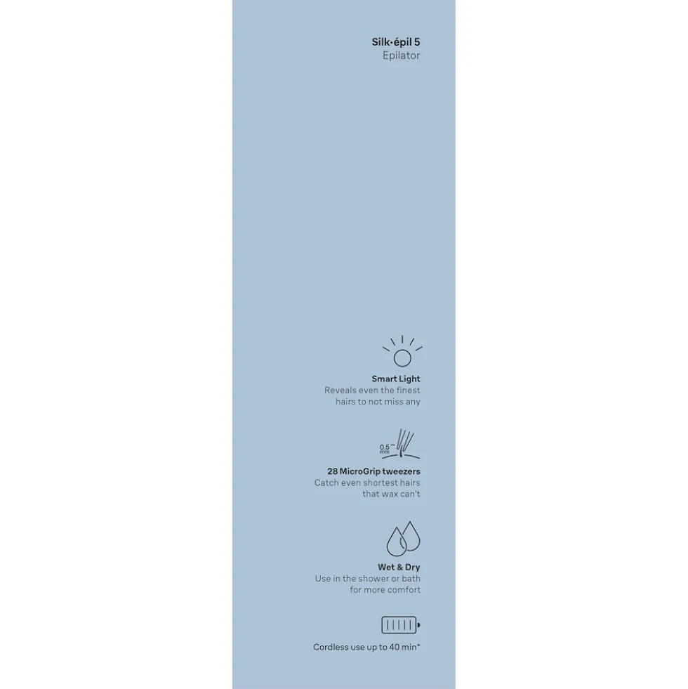Braun Epilatore Ric 28Pinz 4Acc Wet&Dry Luce Smart