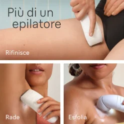 Braun Epilatore Ric 28Pinz 4Acc Wet&Dry Luce Smart