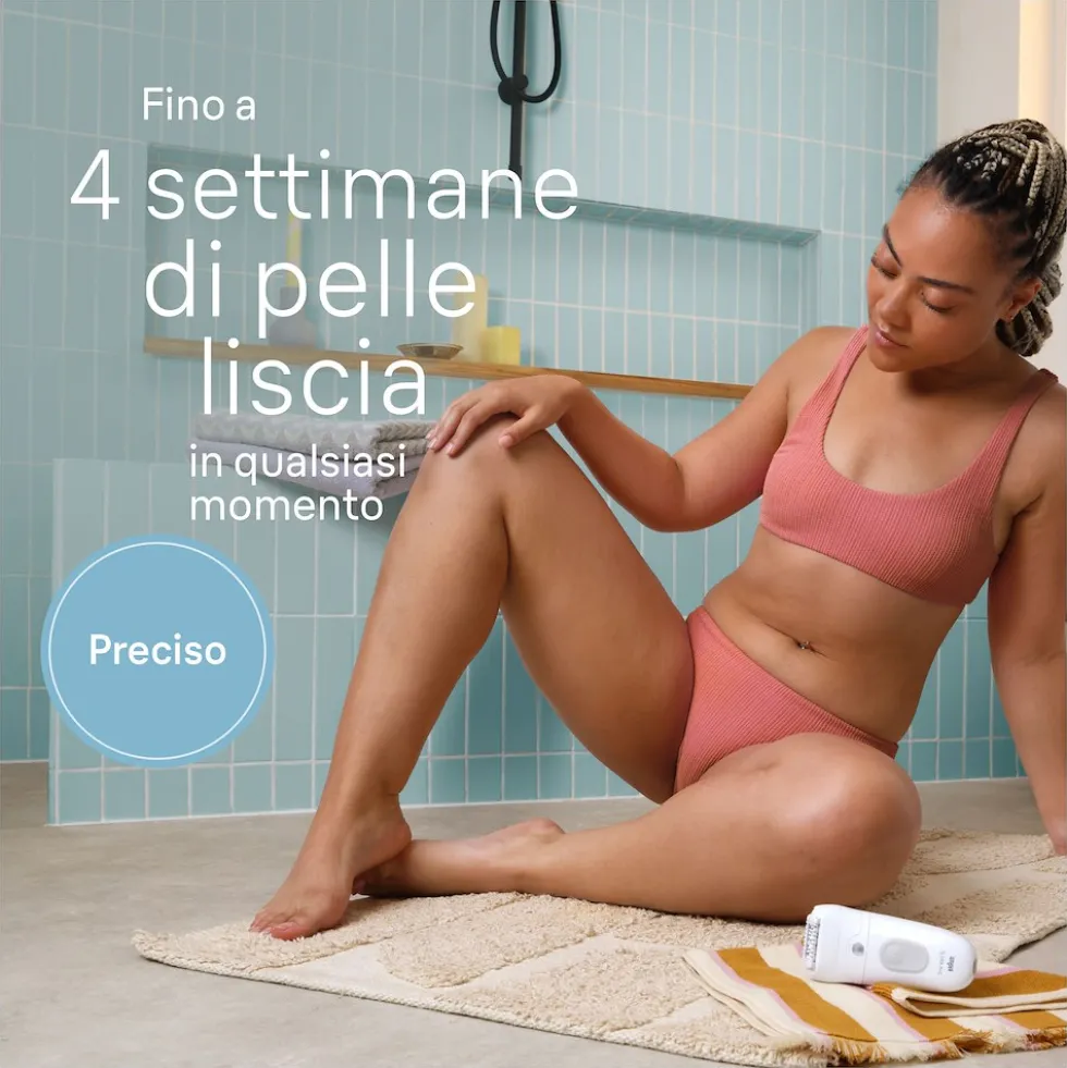 Braun Epilatore Ric 28Pinz 4Acc Wet&Dry Luce Smart