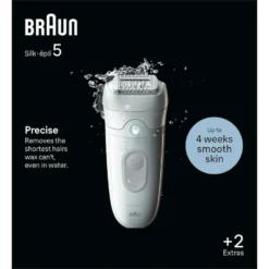 Braun Epilatore Ric 28Pinz 4Acc Wet&Dry Luce Smart