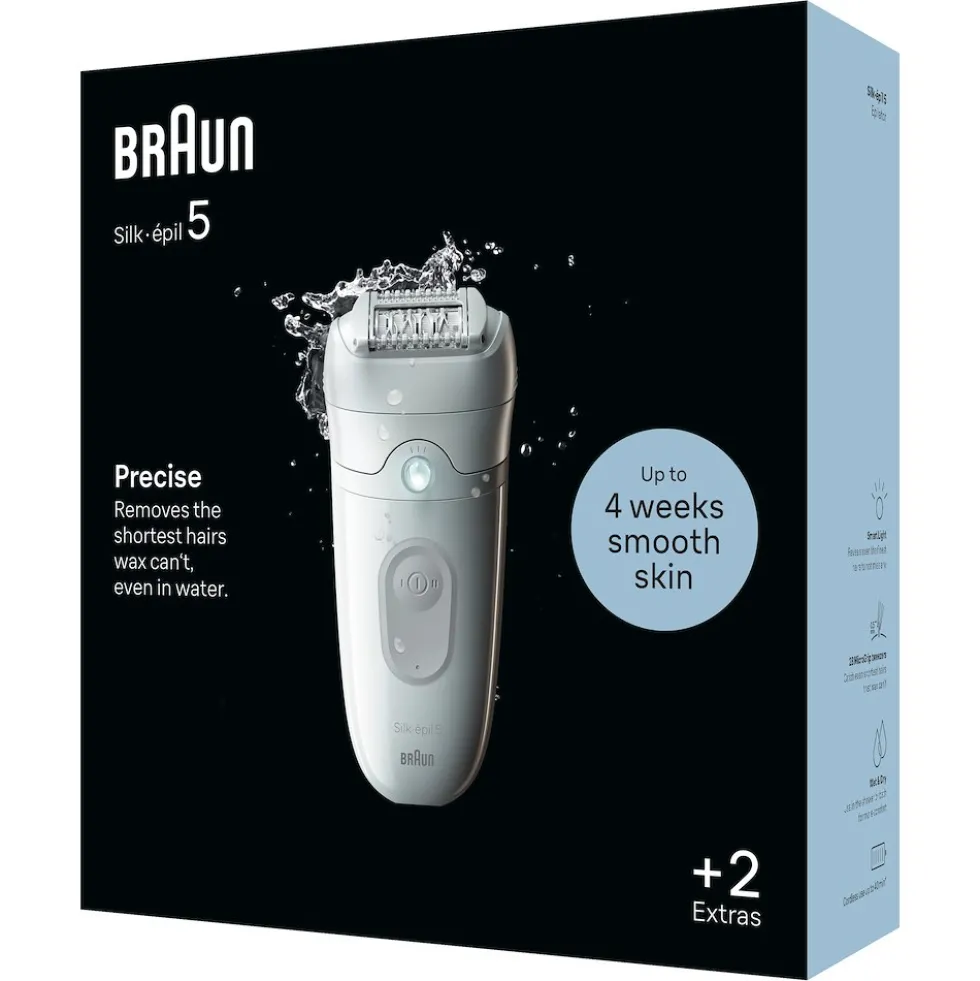 Braun Epilatore Ric 28Pinz 4Acc Wet&Dry Luce Smart