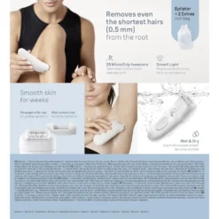 Braun Epilatore Ric 28Pinz 4Acc Wet&Dry Luce Smart
