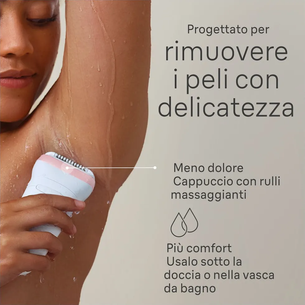 Braun Epilatore Ric 40Pinz 2Acc Wet&Dry Lucesmart