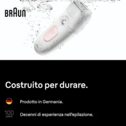 Braun Epilatore Ric 2Vel Con 3Acc 40Min Autonomia