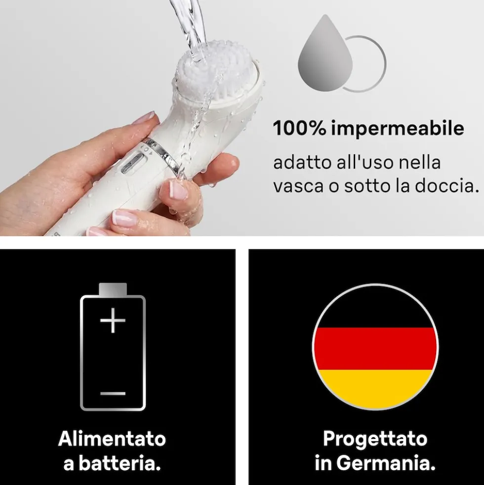 Braun Epilatore Viso Donna Con Spazzola Di Pulizia