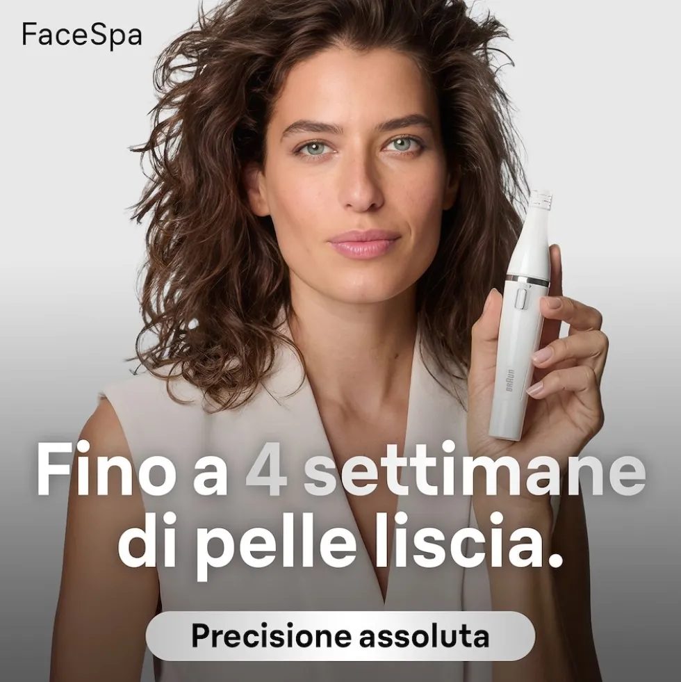 Braun Epilatore Viso Donna Con Spazzola Di Pulizia
