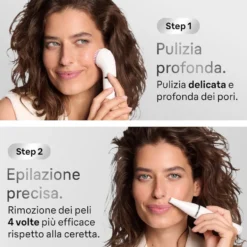 Braun Epilatore Viso Donna Con Spazzola Di Pulizia