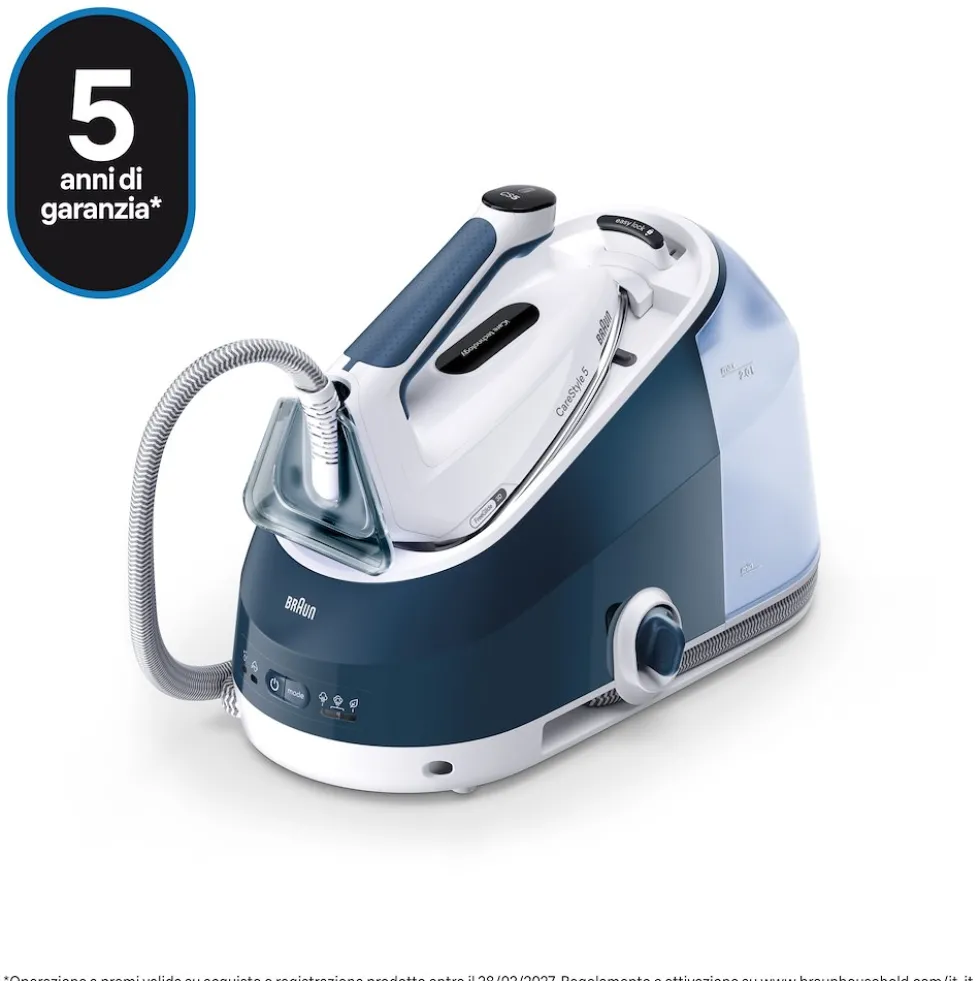 Braun Sist. Stirante Caldaia Caricac. 2400W 7Bar 140Gr Serbatoio 2L Nero