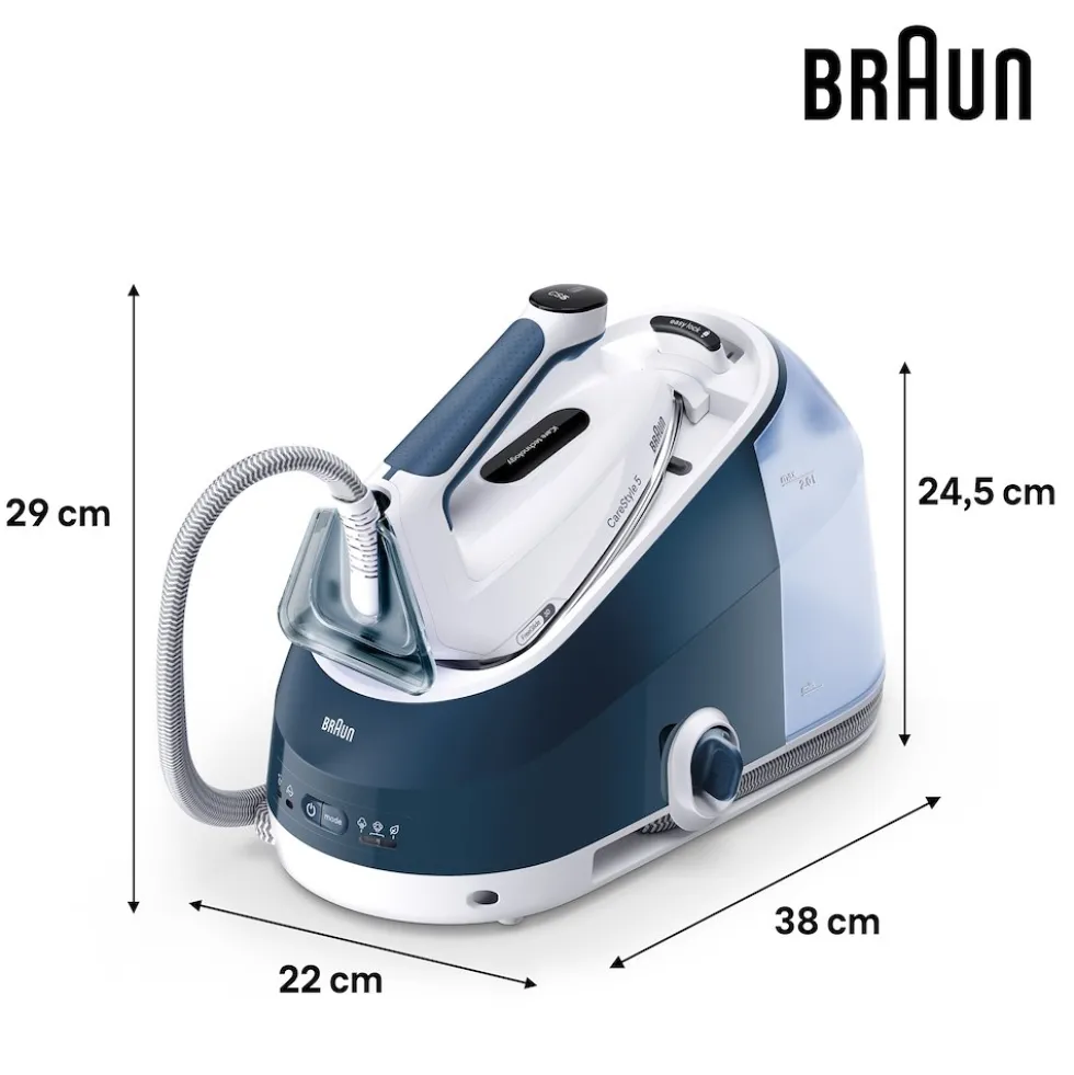 Braun Sist. Stirante Caldaia Caricac. 2400W 7Bar 140Gr Serbatoio 2L Nero