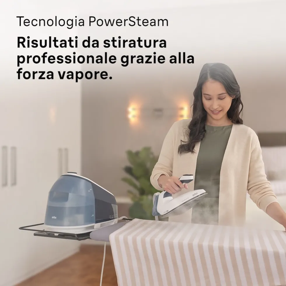 Braun Sist. Stirante Caldaia Caricac. 2400W 7Bar 140Gr Serbatoio 2L Nero