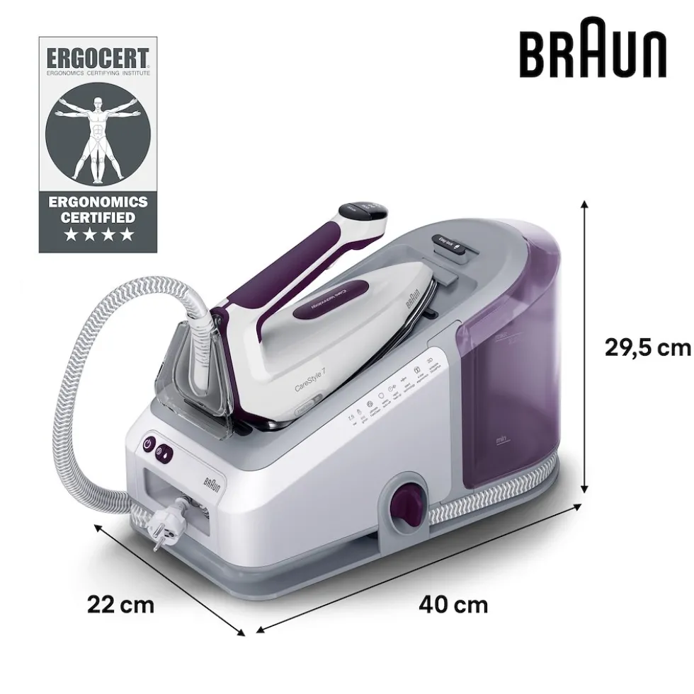 Braun Sist.stirante 2700W 7,5Bar 160Gr/550Gr Min 2L 3Modalita