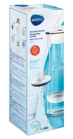 Brita Bottiglia Filtrante 1,3L No Bpa, Incluso 1Disco Filtrante