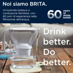Brita Caraffa Filtrante Style Essential Grigio/Blu 2,4L Con 3 Mx Pro Pp