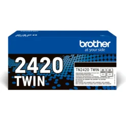 BROTHER TONER ORIGINALE TN-2420TWIN 3K NERO CONFEZIONE 2 PEZZI