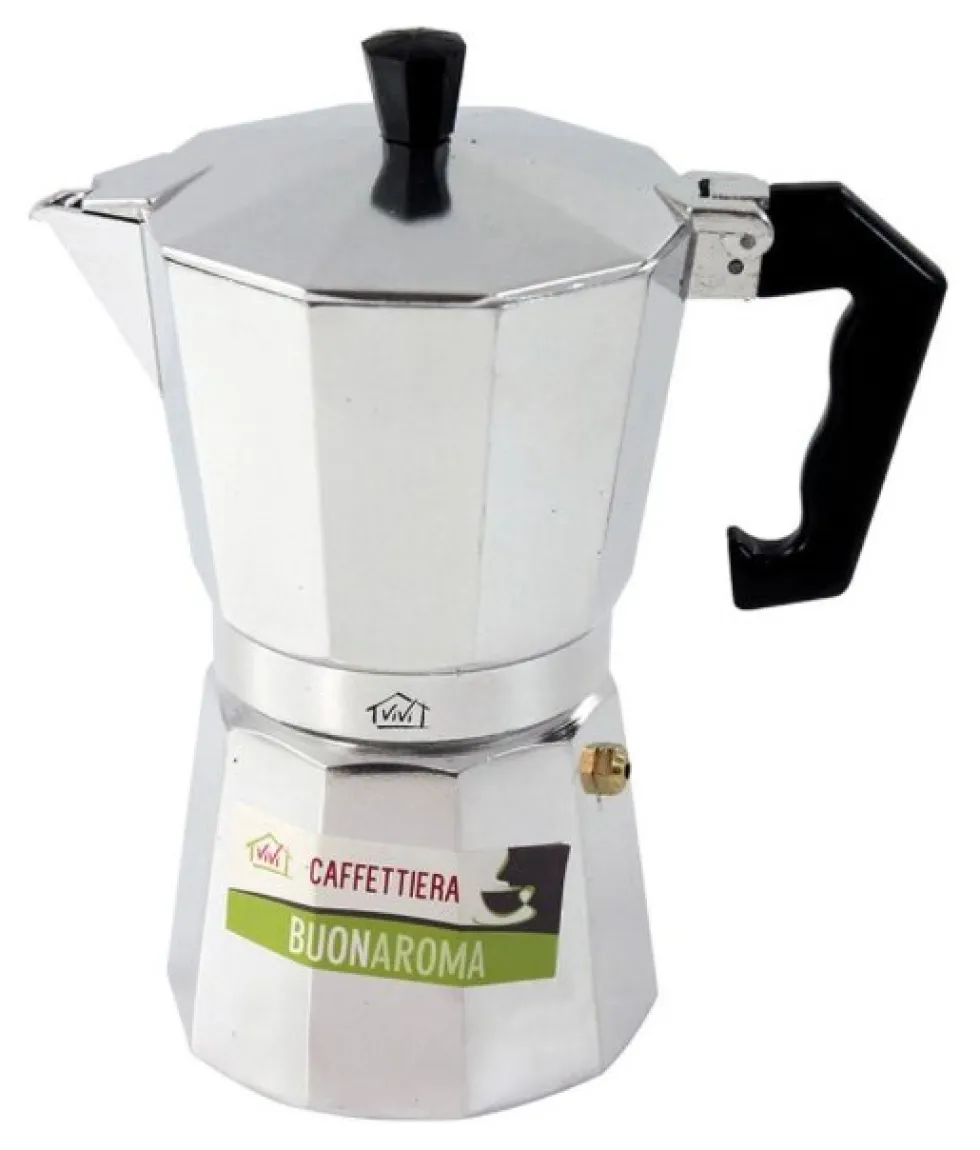 Caffettiera Baoer A112RA 3 BUON AROMA Silver