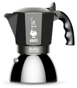 Caffettiera Bialetti 0007317 BRIKKA INDUCTION Grigio e Cromo lucido