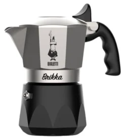 Caffettiera Bialetti 0007327 BRIKKA Evolution Cromo satinato e Nero