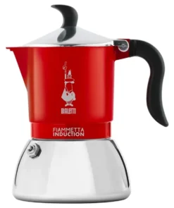 Caffettiera Bialetti 0007147 FIAMMETTA INDUCTION Rosso e Cromo