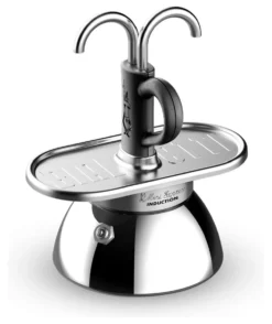 Caffettiera Bialetti 0007310 MINI EXPRESS INDUCTION Cromo e Nero