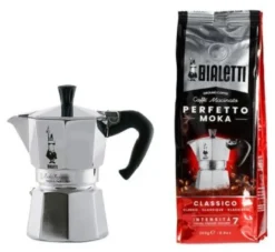Caffettiera Bialetti 0003544 MOKA EXPRESS Con Caffè Perfetto 250 Gr Cr