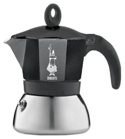 Caffettiera Bialetti 006936 MOKA INDUCTION Cromo e Nero