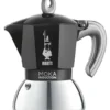 Caffettiera Bialetti 0006932 MOKA INDUCTION Cromo e Nero
