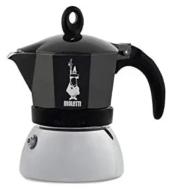 Caffettiera Bialetti 0006934 MOKA INDUCTION Cromo e Nero