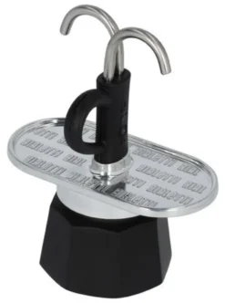 Caffettiera Bialetti 0007302 MR MINI EXPRESS Silver e Nero