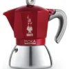 Caffettiera Bialetti 0006946 NP MOKA INDUCTION Cromo e Rosso