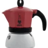 Caffettiera Bialetti 0006944 NP MOKA INDUCTION Cromo e Rosso