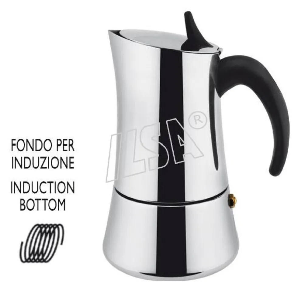Caffettiera Ilsa 00880060ICC ELLY INDUCTION Cromo lucido