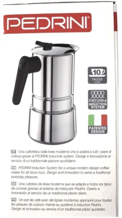 Caffettiera Pedrini 02CF039 STEEL MOKA INDUCTION Cromo lucido
